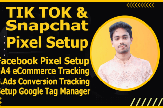 fix data missing issues on tiktok pixel snapchat pixel conversion API ga4 setup