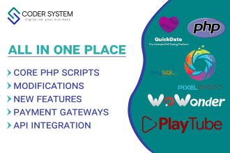 add new features apis in wowonder playtube quickdate
