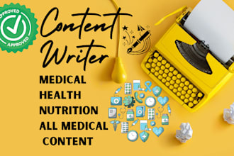 write medical articles and blogs as a doctor