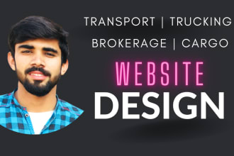 create a logistic website for you