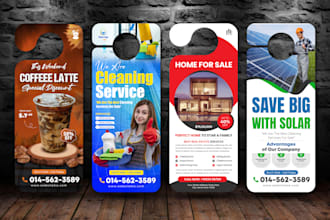 design perfect door hanger, rack card and flyer for you