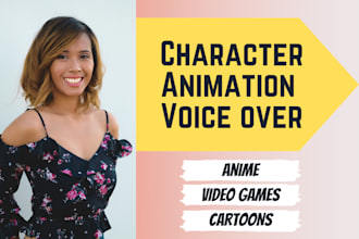 record a voice over for your female animation character