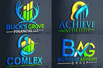 do awesome accounting financial and business logo design