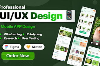 design ui ux mobile app in figma, app ui design, figma design