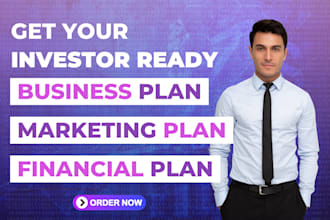 create perfect fast business plan marketing plan and financial plan for you