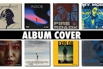 do artwork for album cover, spotify thumbnail and spotify cover