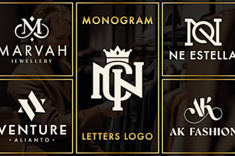 make luxury clothing fashion brand, urban lettermark symbol and monogram logo