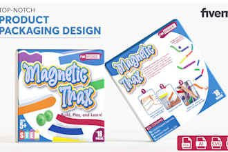 design unique amazon product packaging label and box design