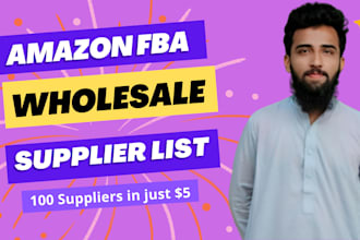 provide amazon wholesale suppliers and distributors list