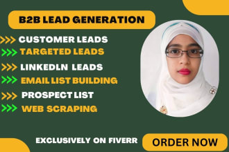 do targeted b2b lead generation, web scraping and email list