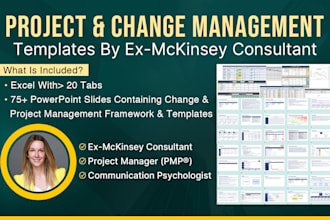 share project and change management templates as ex mckinsey