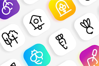 design custom icon set for your website and apps