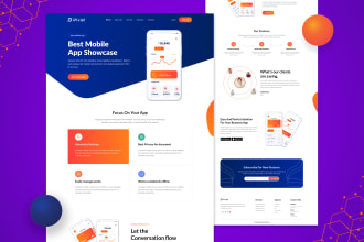 design elementor landing page or figma landing page design