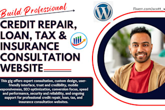 Top 5!  credit repair website, lead generation landing page, loan, tax, and consultation