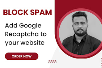 add recaptcha to your website to block spam