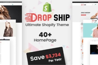 create shopify clothing store or bigcommerce boutique website