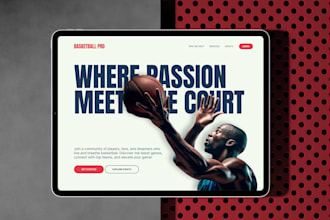 design modern figma UI UX landing pages and website mockups