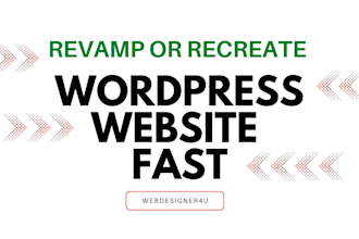 revamp or recreate wordpress website
