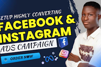 do shopify facebook and instagram ads campaign, social media marketing manager