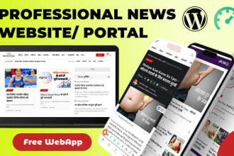 build professional news website portal using wordpress