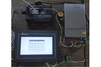 do plc and hmi programming and provide wiring diagram