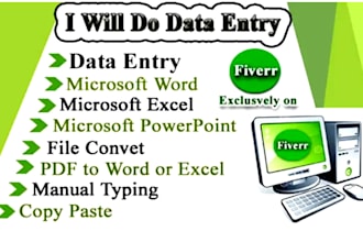 do data entry, data management and data collection