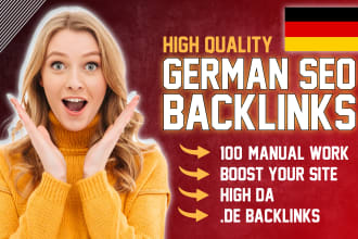 provide 80 dofollow german backlinks de sites