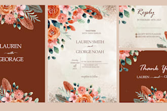 design wedding cards, invitation and party invites