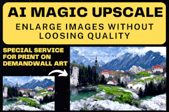 upscale, sharpen, or enlarge a picture, photo, or image without losing quality