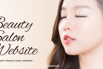 create beauty salon, clinic, spa website in wix sqaurespace