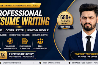 deliver 12 hour professional resume and tech CV writing