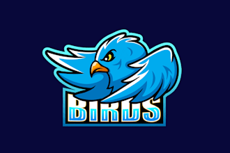 design bird logo with express delivery