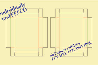 create any box perfect dieline template ready