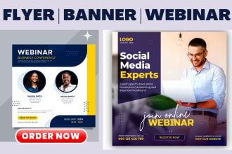 design creative webinar flyers course brochures banners