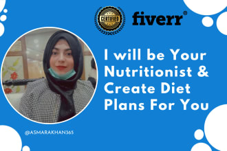 be your nutritionist and create diet plane for you