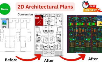 draw, redraw blueprint, sketch, pdf, jpg to autocad, revit, cad