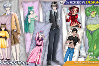 draw anime illustration, fan art, dakimakura, manga, etc