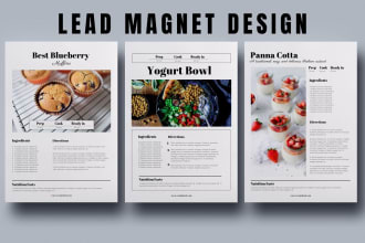 design PDF workbook, worksheet, lead magnet, checklist