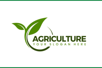 make lawn care, landscape farm and agriculture modern logo