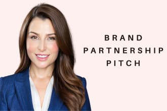 write a brand partnership pitch or influencer outreach email