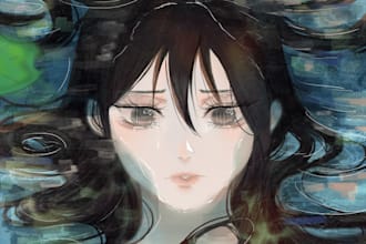 draw anime illustration for you