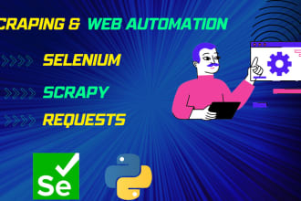 do web scraping and web automation using selenium in python