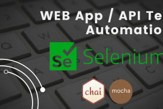 do web , API test automation using selenium,pom, mocha,js,ts