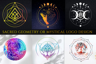 create sacred geometry or mystical logo design