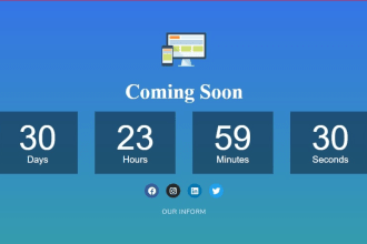 build your wordpress coming soon or under construction and countdown timer