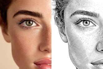 convert your photo to portrait laser engraving file svg dxf