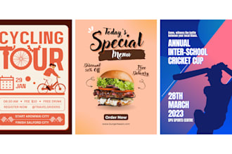 design any posters with unlimited revisions