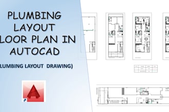 draw plumbing and electrical layout plans in autocad