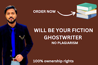 be your fiction or romance ebook ghostwriter