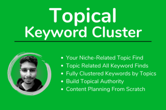 do keyword clustering and topic mapping for service and ecommerce website